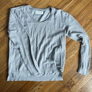 Everlane crewneck pullover cotton/cashmere blend gray